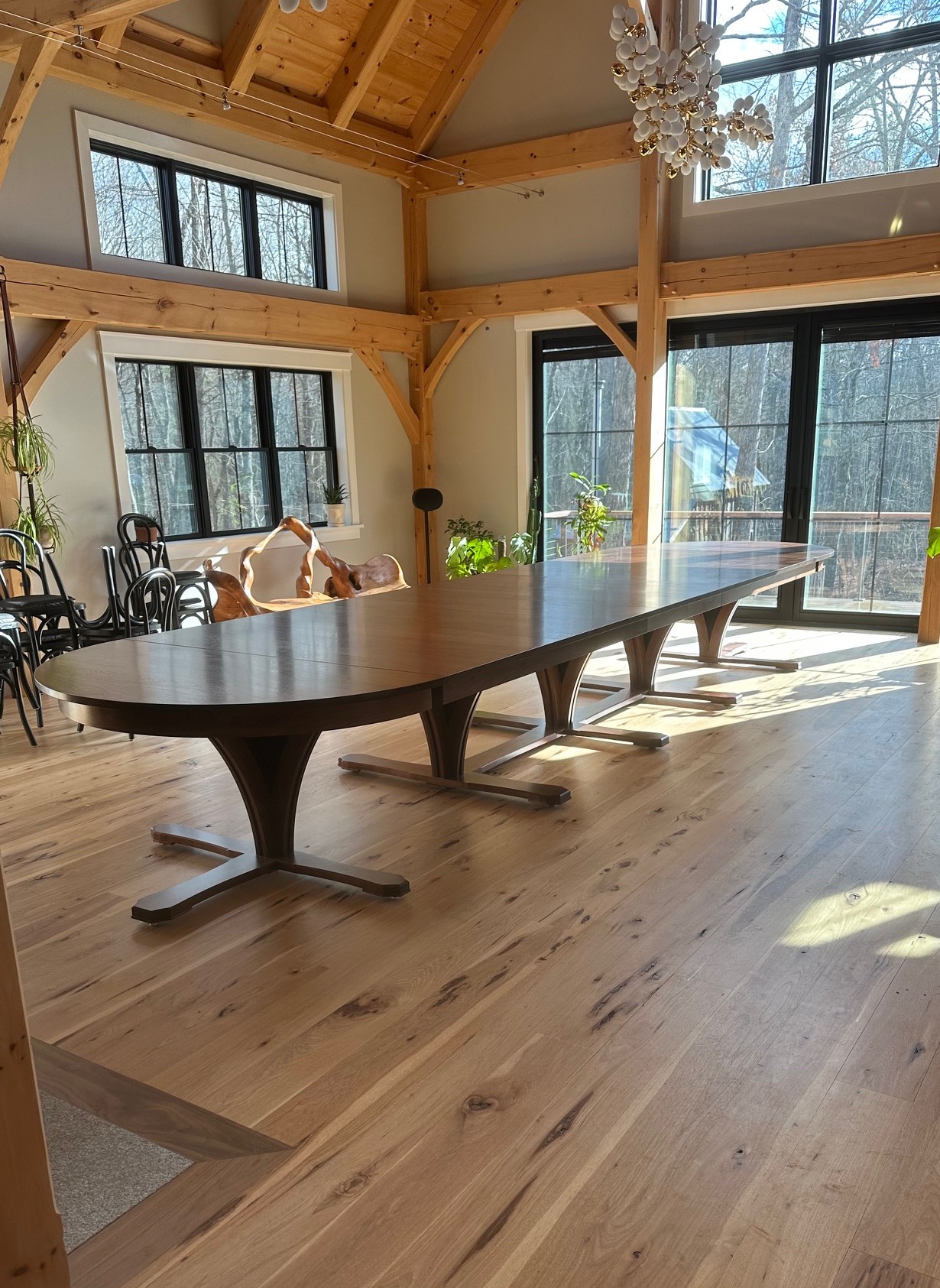 Custom dining table — Brookline, New Hampshire residence